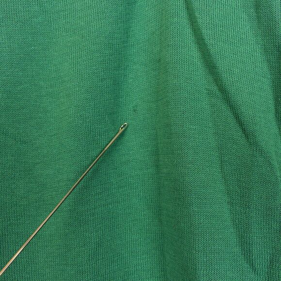 Energie Gold Miss Sixty Polo Shirt Women S Green Argyle Golf Italy Y2K VTG FLAWS - Picture 9 of 14